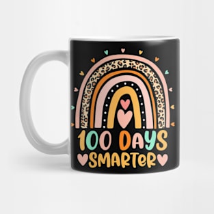 100 Days Smarter Rainbow Happy 100Th Day Of School Teacher Mug